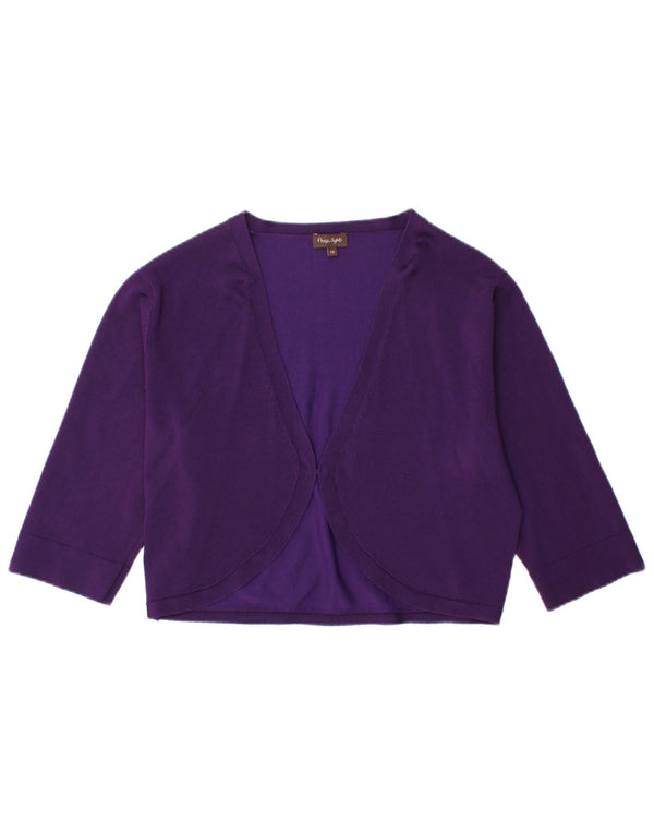 PHASE EIGHT Pulover cardigan Bolero pentru femei UK 16 Viscoză mare violet