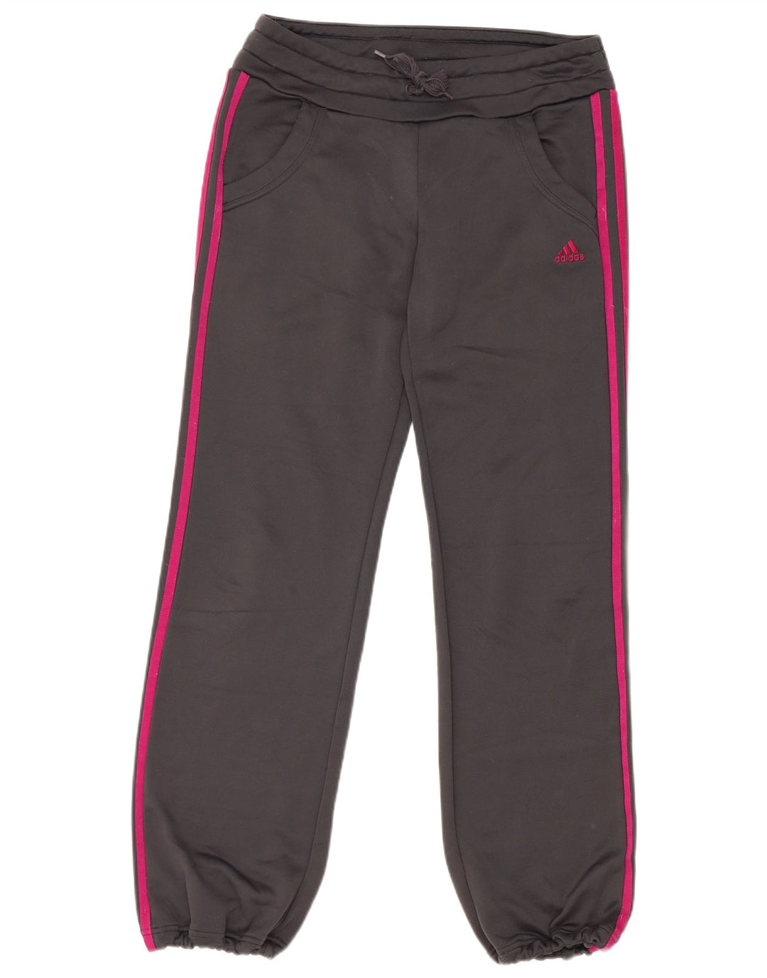 Pantaloni de trening Adidas pentru femei Joggeri UK 12 Poliester mediu gri