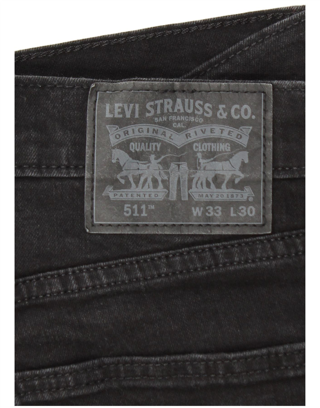 Blugi Levi's 511 Slim pentru bărbați W33 L26 bumbac negru