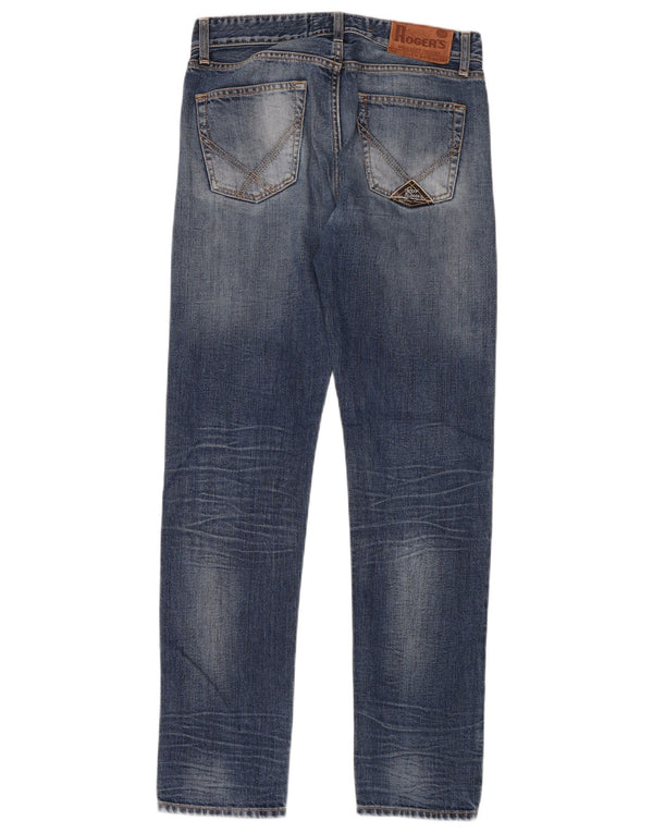 Blugi drepti pentru femei ROY ROGERS L30 L32 Bumbac albastru