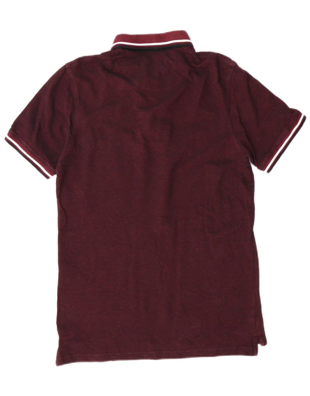 Cămașă polo Jack & Jones pentru bărbați cu mânecă scurtă, bumbac mediu Burgundy Clasic