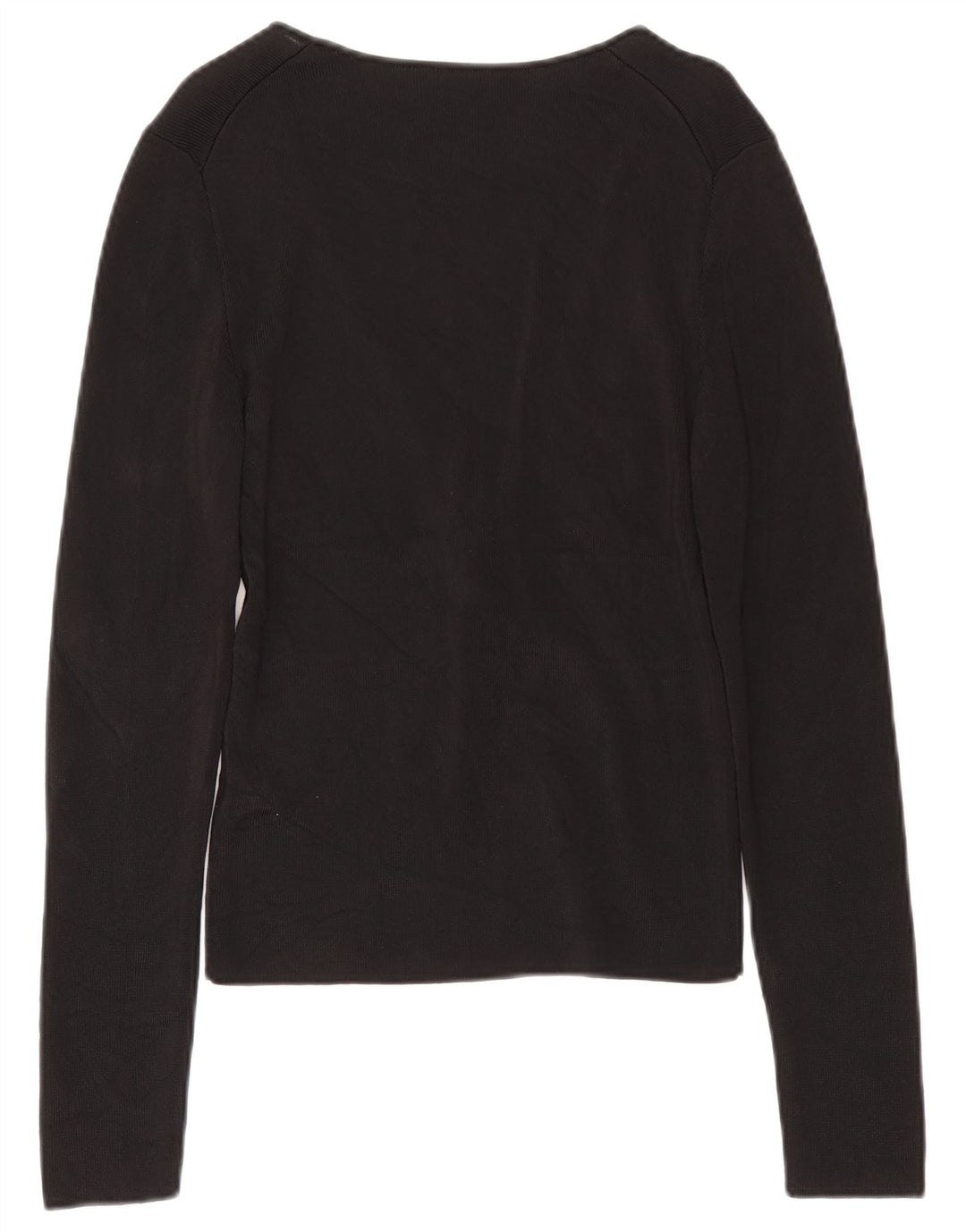 Guess Top pentru femei cu mânecă lungă UK 12 Medium Black Rayon