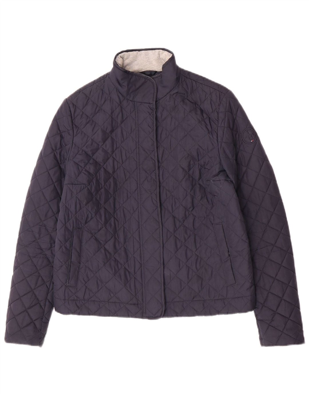 Jachetă matlasată Tommy Hilfiger pentru femei UK 10 Small, bleumarin, poliester