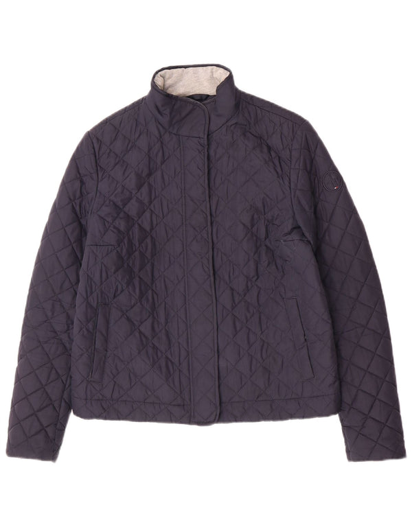 Jachetă matlasată Tommy Hilfiger pentru femei UK 10 Small, bleumarin, poliester
