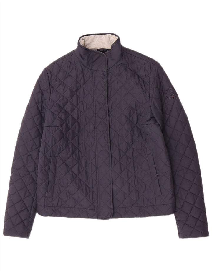 Jachetă matlasată Tommy Hilfiger pentru femei UK 10 Small, bleumarin, poliester