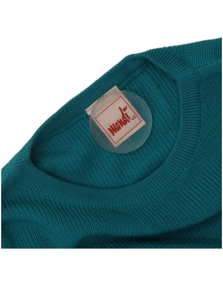 Pulover pentru damă Mondi, cu formă obișnuită, cu gât crew, turcoaz mediu, EU 40