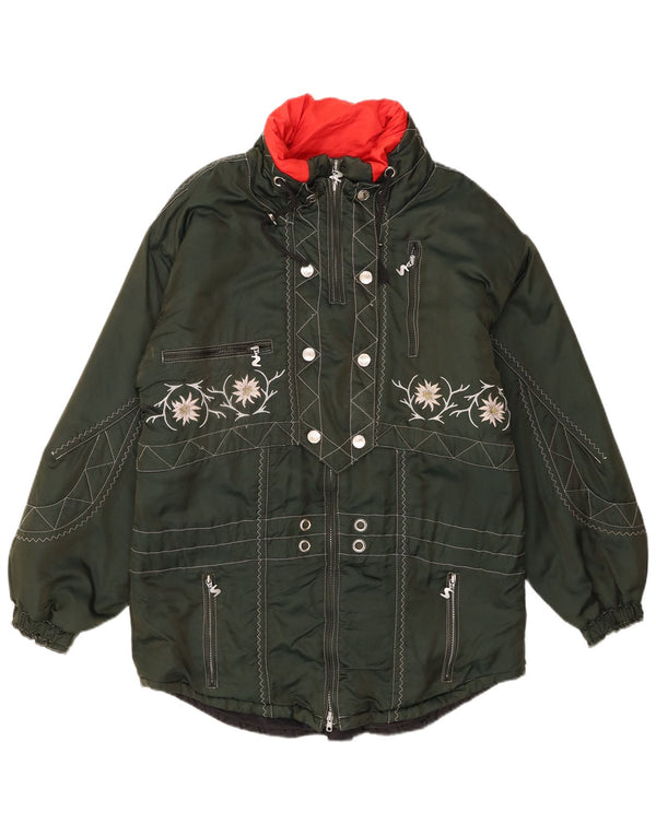 Jachetă de schi supradimensionată pentru femei Sportalm EU 38 Medium Green Floral