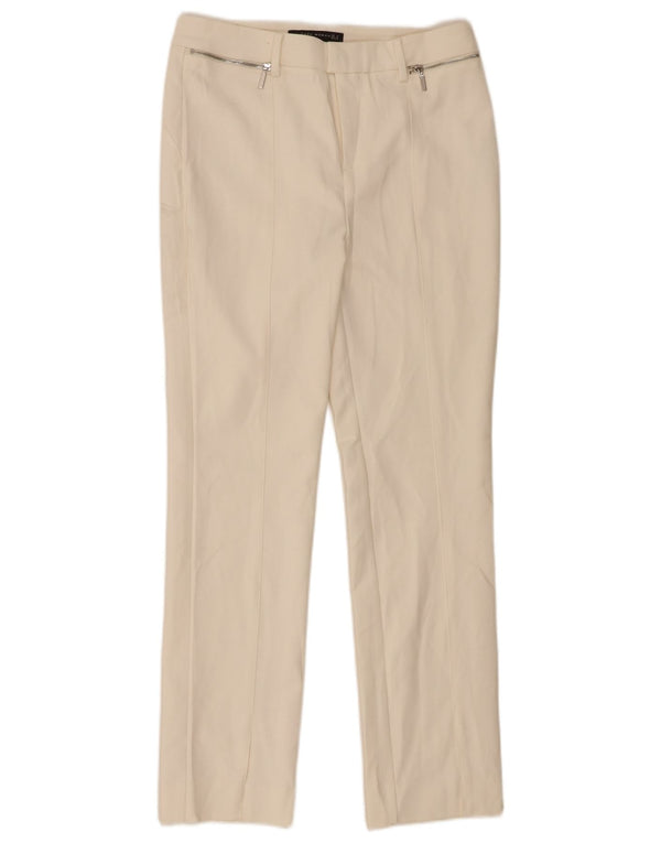 Pantaloni casual slim pentru femei Zara Mediu L28 L29 Bumbac alb