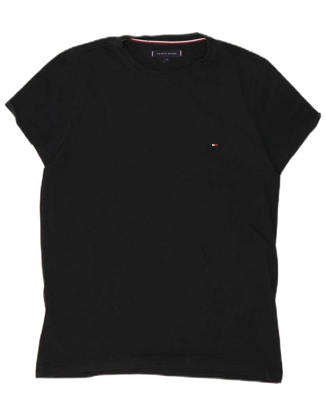 Tricou pentru bărbați Tommy Hilfiger Top mediu negru bumbac