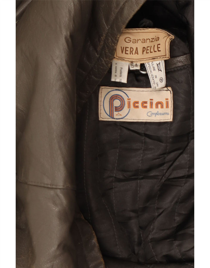 Jachetă din piele pentru bărbați PICCINI IT 54 2XL din piele maro