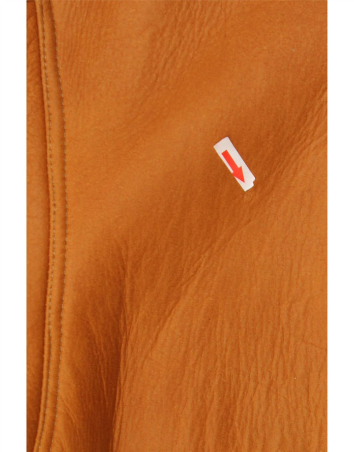 Jachetă vintage pentru bărbați din shearling IT 48 Maro Mediu