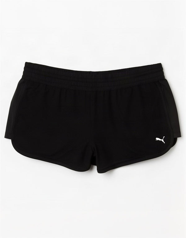 Pantaloni scurti sport Puma pentru femei UK 12 Medium Black Poliester