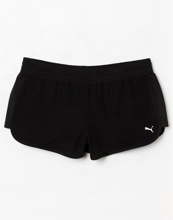 Pantaloni scurti sport Puma pentru femei UK 12 Medium Black Poliester