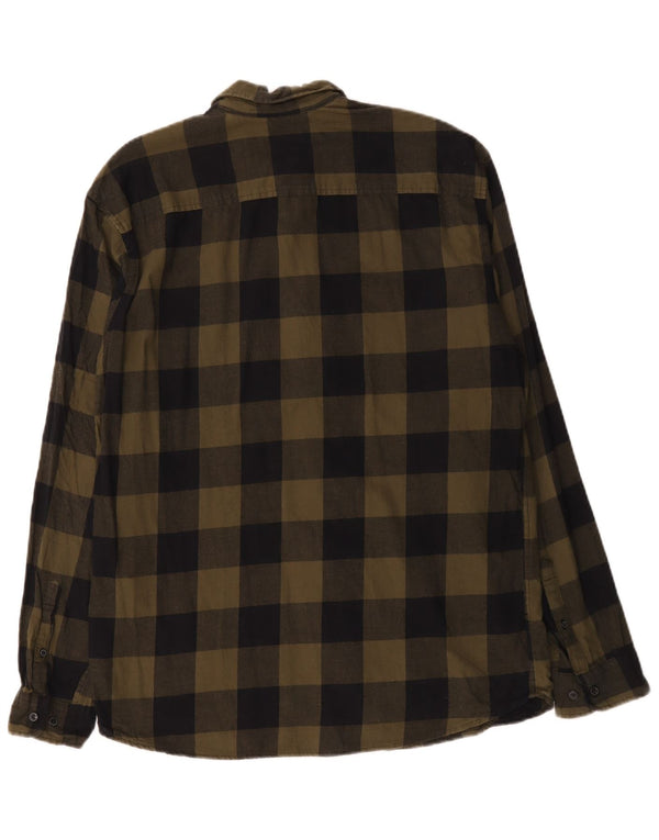 Cămașă de flanel Jack & Jones pentru bărbați, bumbac XL Kaki Check