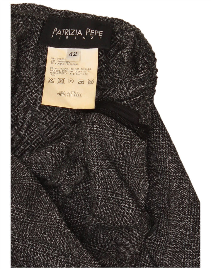Patrizia Pepe Rochie Femei fără bretele IT 42 Medium Gri Houndstooth Viscose