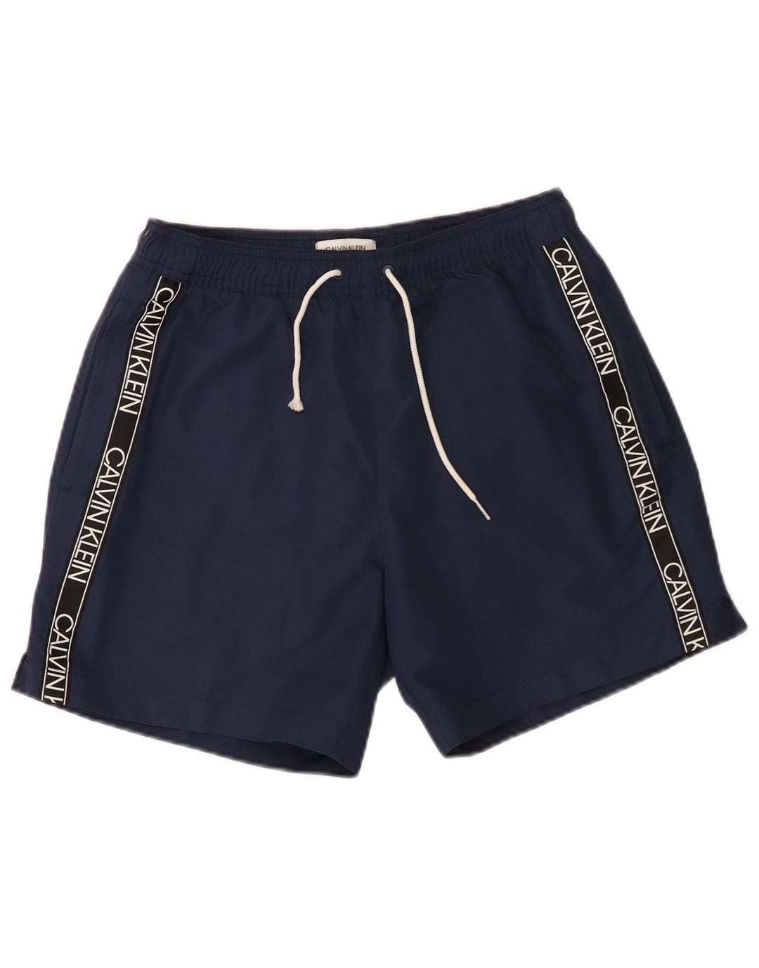 Pantaloni scurți de înot grafic Calvin Klein pentru bărbați, poliester mici, albastru