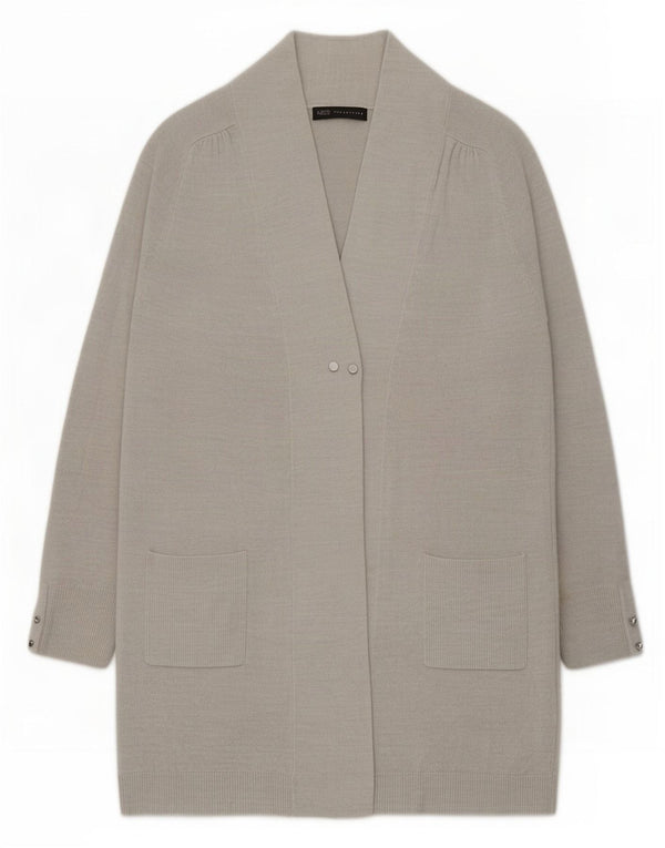 Pulover cardigan cu paragate pentru femei Marks & Spencer UK 10 Small Silver Acrylic