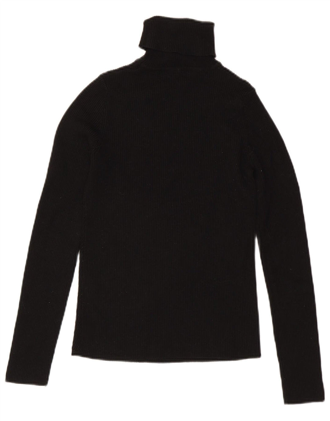 Bluză pentru femei Zara cu gât rulat Top UK 12 Medium Black Viscose