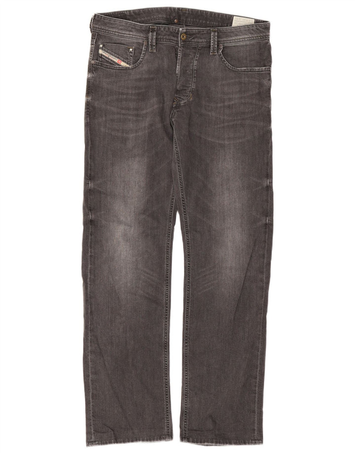 Diesel pentru bărbați Larkee Regular Straight Jeans W34 L32 bumbac gri