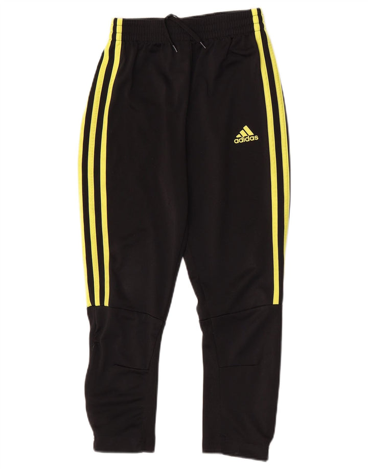 Pantaloni de trening Adidas baieti 9-10 ani poliester negru