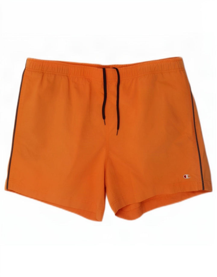 Pantaloni scurți de înot Champion pentru bărbați XL bumbac portocaliu