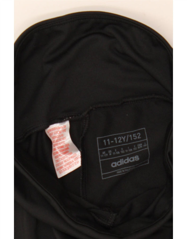 Leggings Aeroready pentru fete Adidas 11-12 ani poliester negru