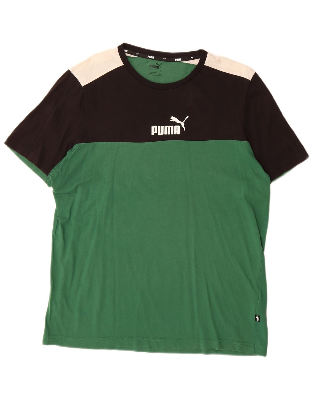 Tricou grafic Puma pentru bărbați Top mare, verde, color block, bumbac