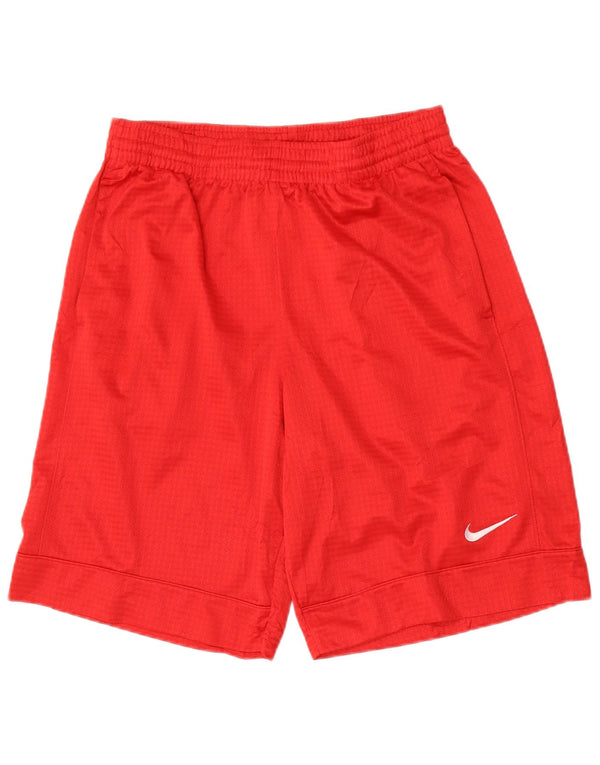 Pantaloni scurți sport Nike pentru bărbați, poliester roșu mediu