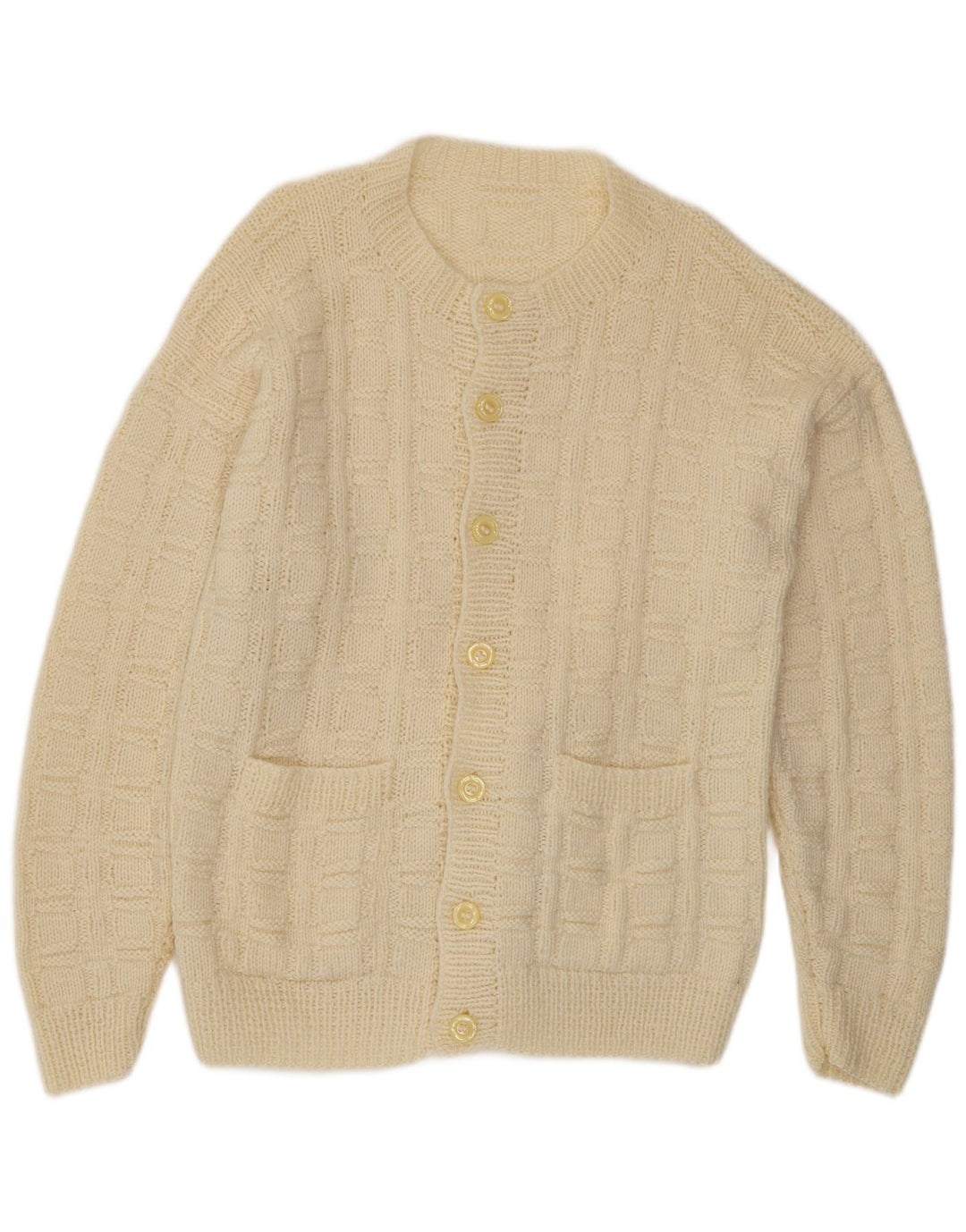 Cardigan Vintage pentru bărbați, mare, bej