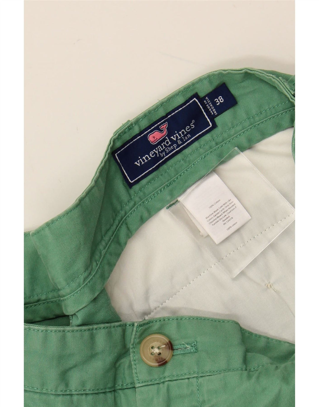 Pantaloni scurți chino pentru bărbați VINEYARD VINES W38 XL, bumbac verde