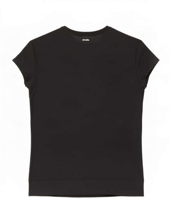 Tricou Adidas Climalite pentru femei, Marea Britanie 12/14 Poliester mediu negru