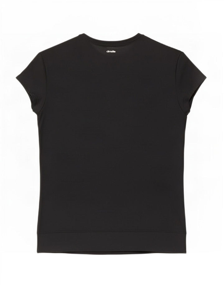 Tricou Adidas Climalite pentru femei, Marea Britanie 12/14 Poliester mediu negru