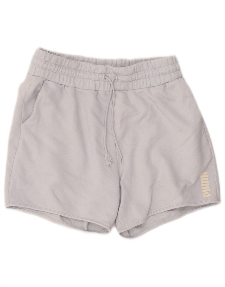 Pantaloni scurti sport Puma pentru femei UK 12, bumbac albastru mediu