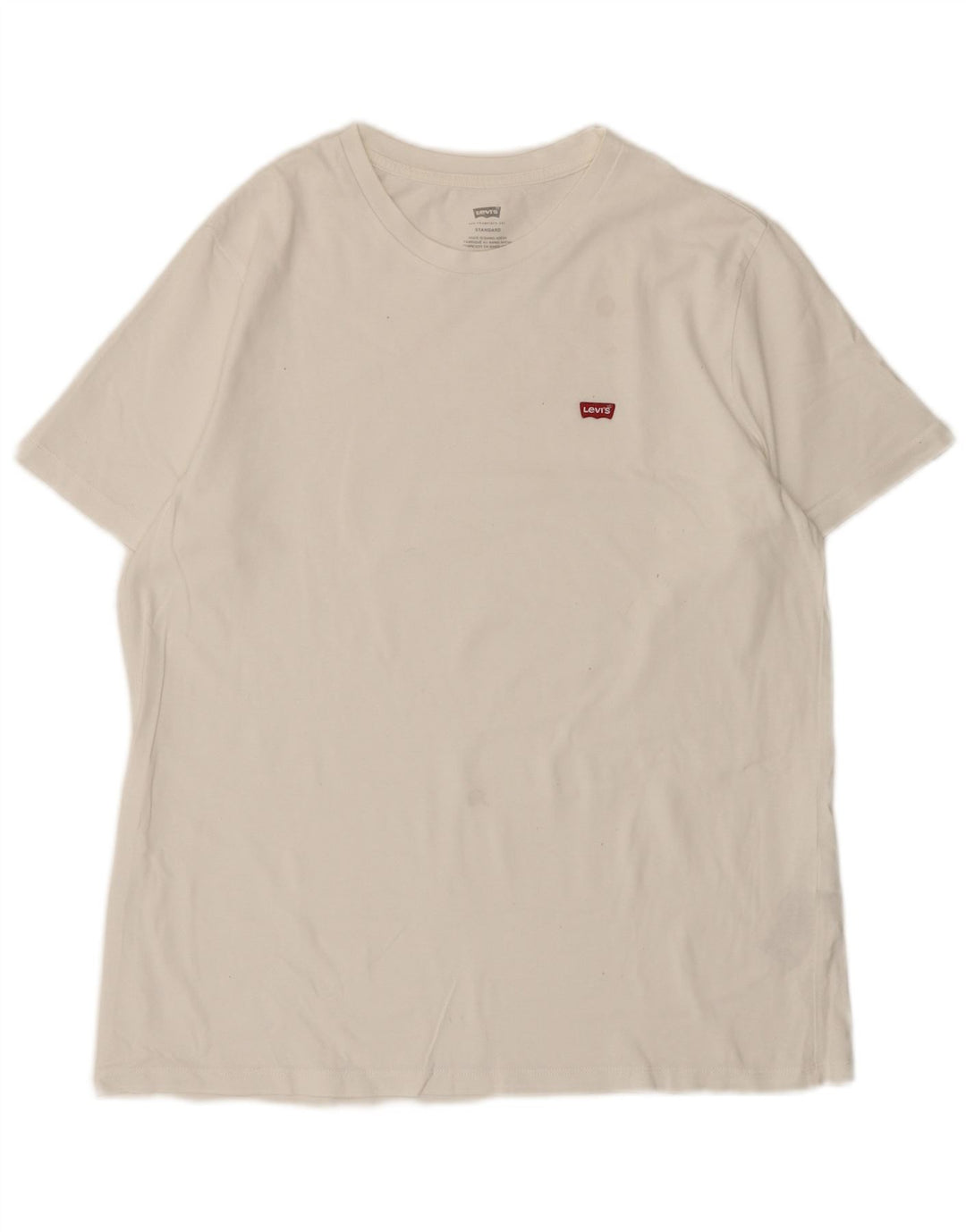 Tricou standard pentru bărbați Levi's Top mare din bumbac alb