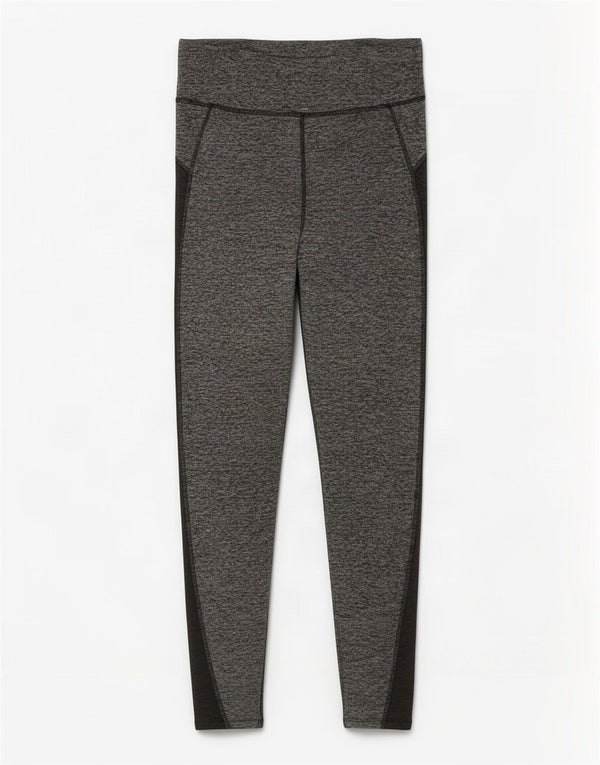 Marks & Spencer Womens Leggings UK 8 Small Grey Colourblock Polyester