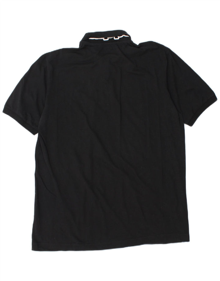 Cămașă polo pentru bărbați Kappa 2XL bumbac negru