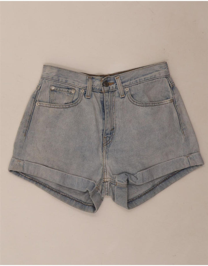 Pantaloni scurți din blugi Levi's W27 Small Blue Bumbac