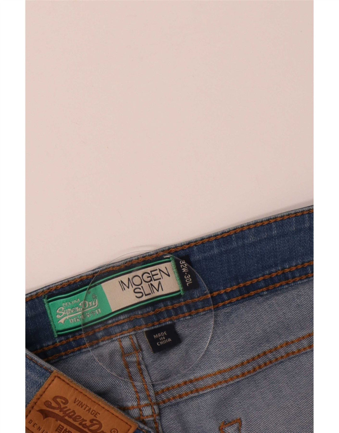 Blugi Superdry Imogen Slim pentru femei W32 L30 bumbac albastru