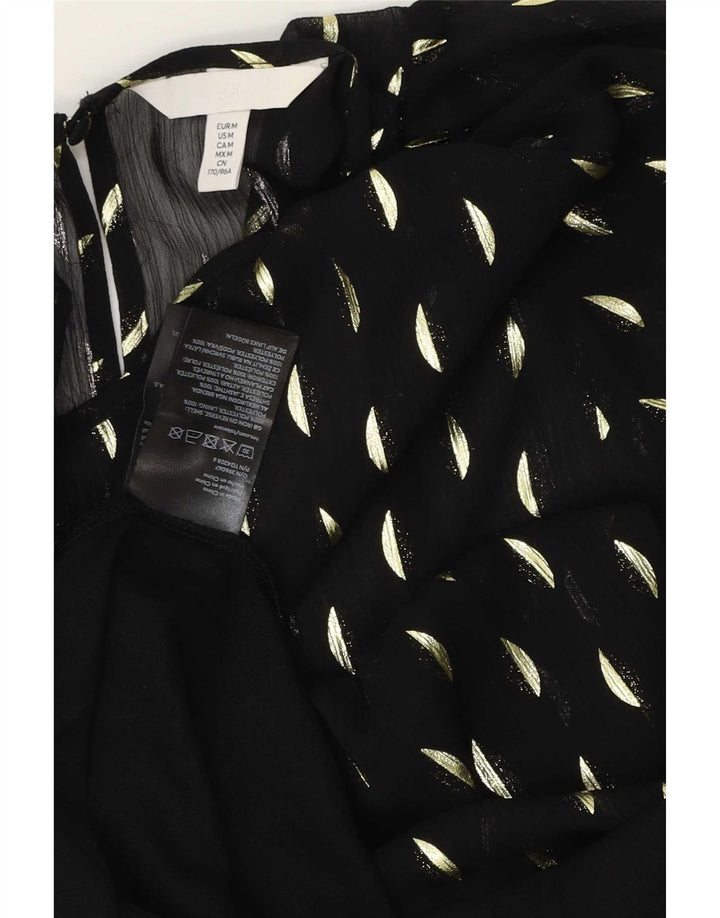 Rochie maxi pentru femei H&M UK 14 Poliester cu pete negre medii