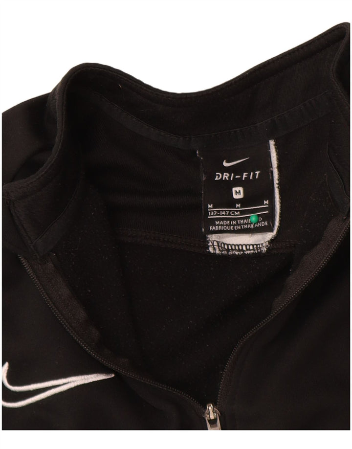 Pulover Nike Dri Fit pentru băieți, 10-11 ani, mediu negru, color block