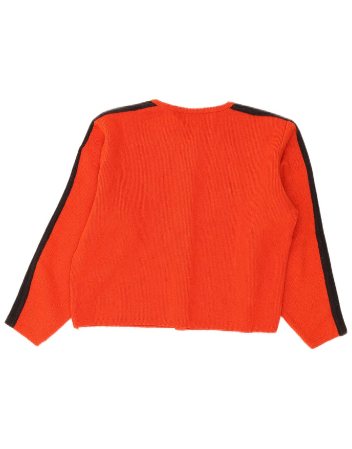 Jumper Bolero Kookai pentru femei UK 14 Medium Red Colorblock