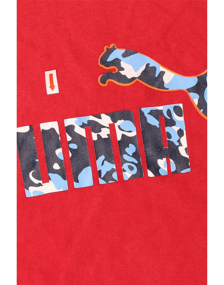 Tricou grafic Puma pentru bărbați Top mare bumbac roșu
