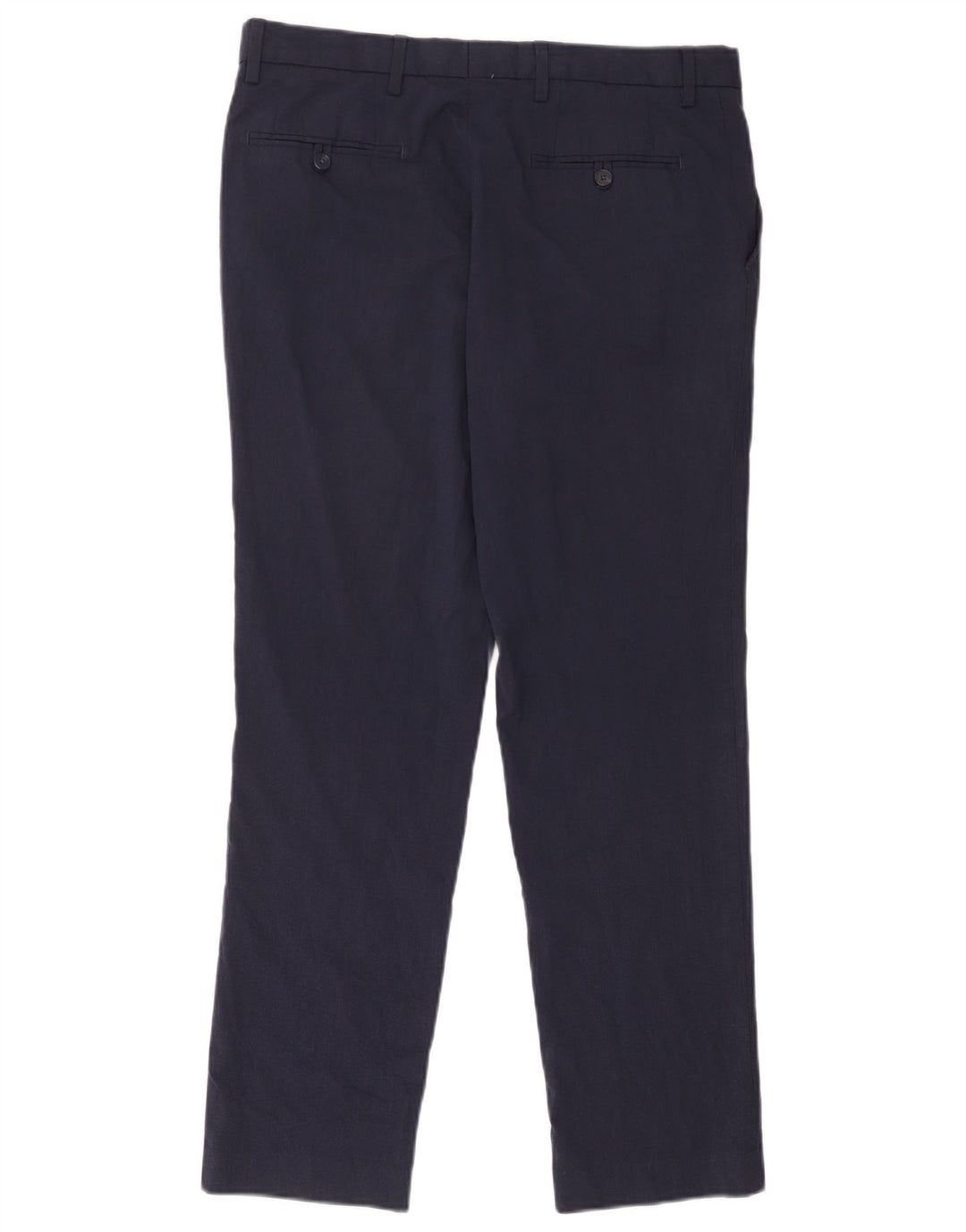Pantaloni chino pentru bărbați Marks & Spencer Slim Fit L34 L31 Poliester bleumarin