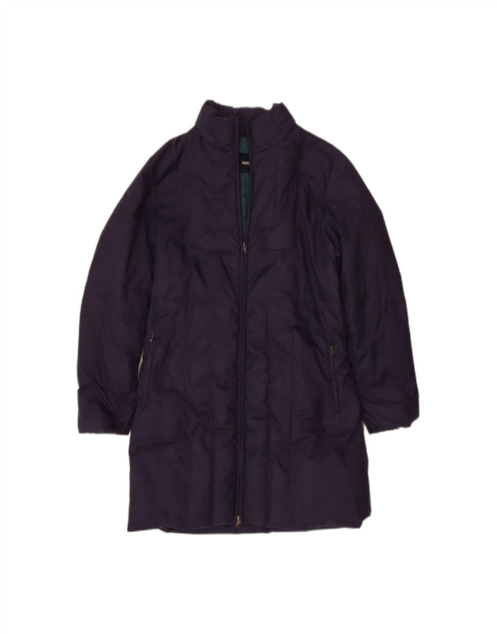 HUSKY Womens Padded Coat UK 12 Medium Navy Blue Vintage Husky and Second-Hand Husky from Messina Hembry 