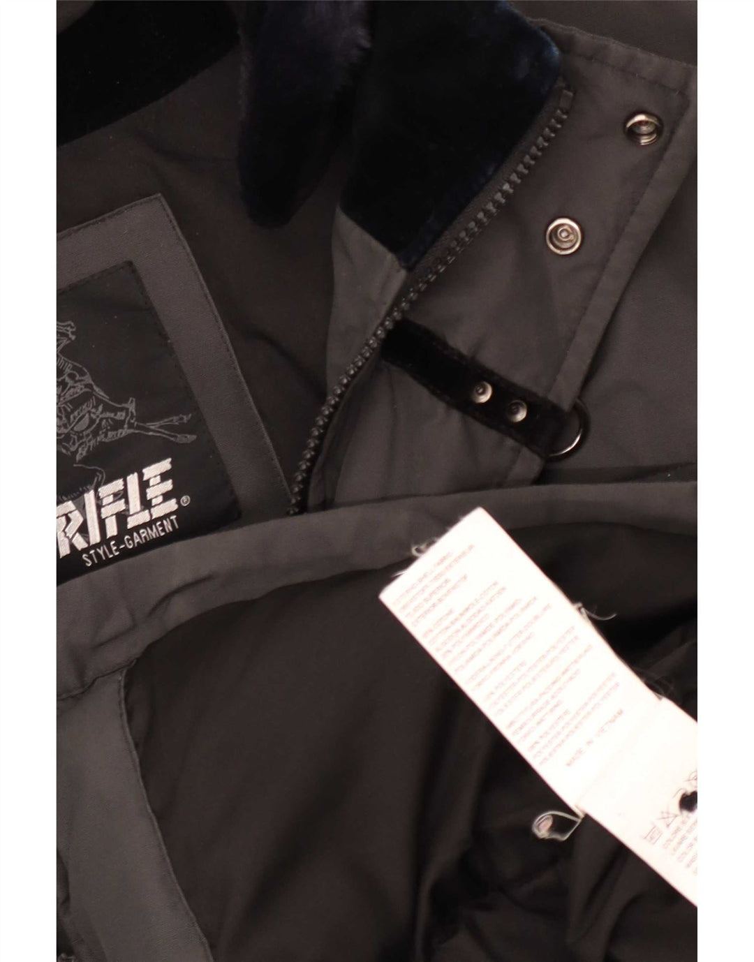 Jachetă parka pentru bărbați Rifle UK 40, mare, gri bumbac
