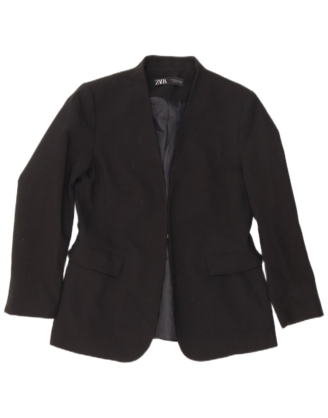 Blazer pentru femei Zara UK 18 XL Poliester negru