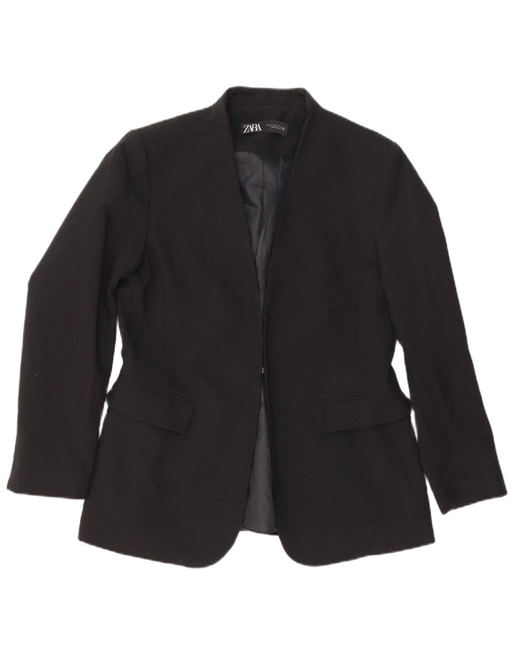 Blazer pentru femei Zara UK 18 XL Poliester negru