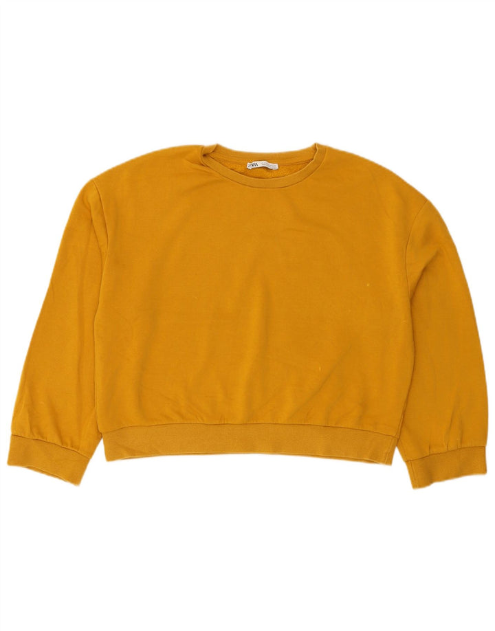Pulover supradimensionat pentru femei Zara UK 10 Mic Galben