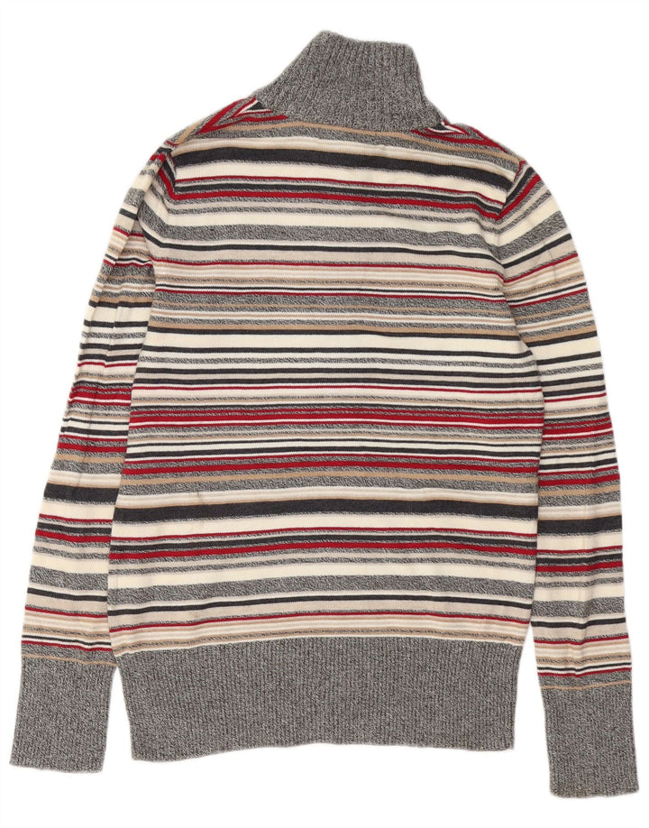 Pulover pentru femei Eddie Bauer, cu gât cu nasturi, UK 14 Medium Multicolor