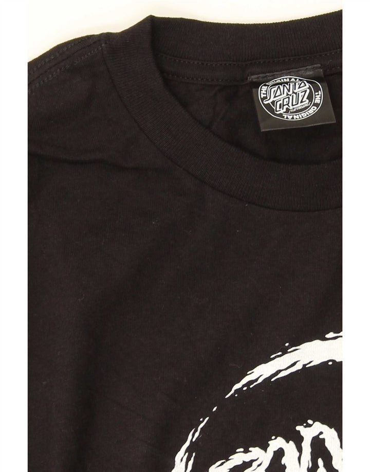 Tricou grafic pentru bărbați Santa Cruz Top Mediu Negru